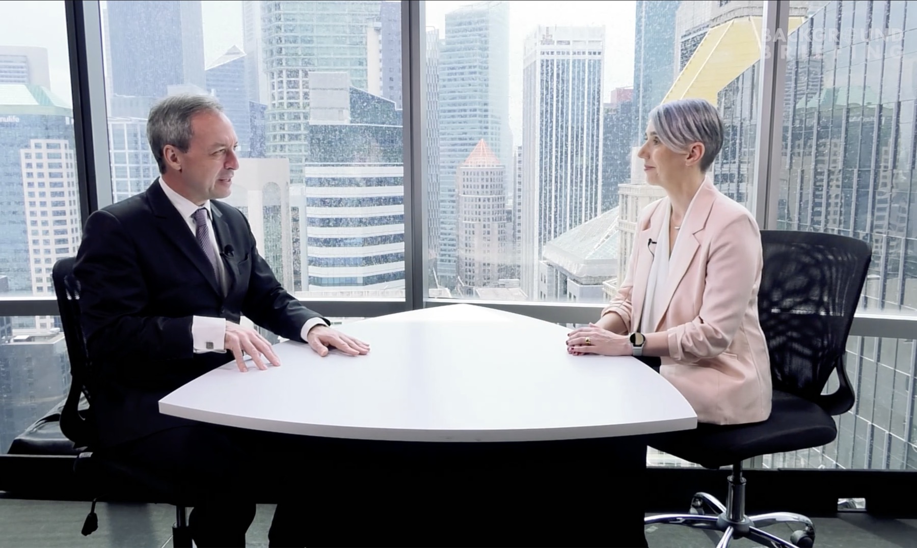 Katja Forbes in conversation for a Background Briefing interview